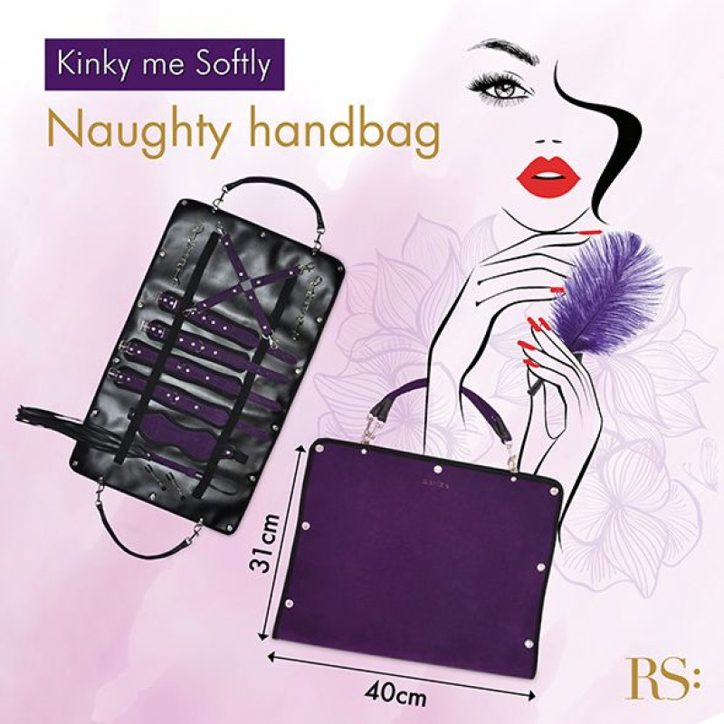 Подарунковий набір для BDSM RIANNE S - Kinky Me Softly Фіолетовий: 8 предметів для задоволення