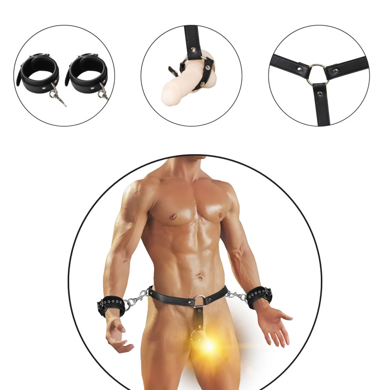 Набір БДСМ Erospace Wild Play Male Bondage Set C13