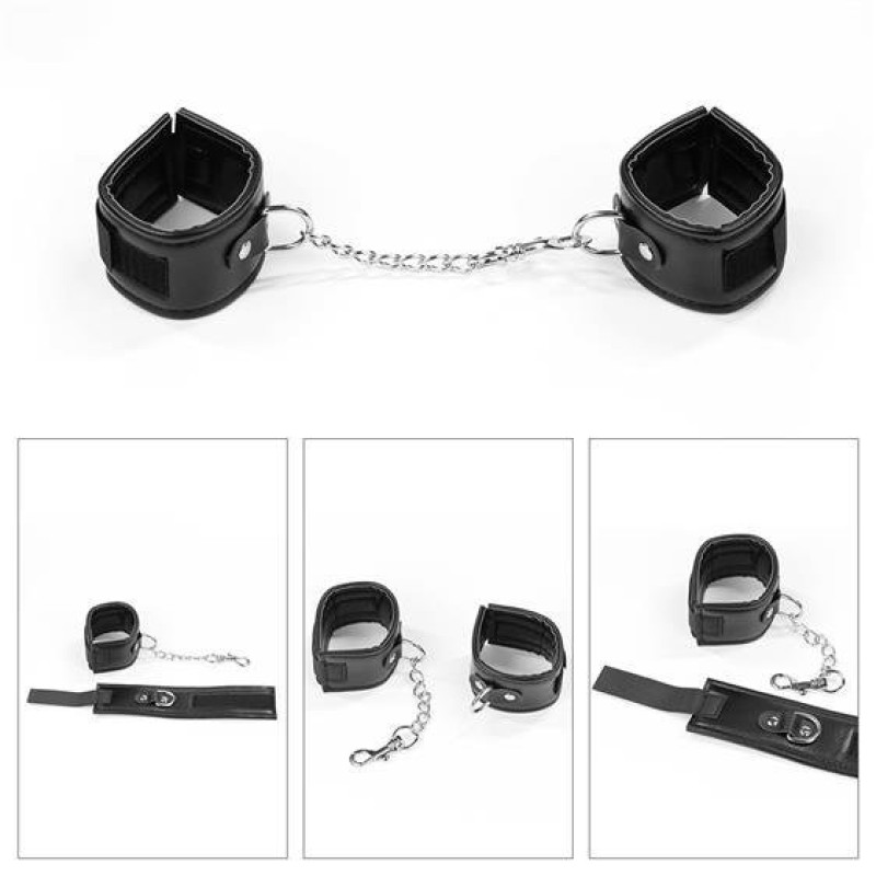 Набір БДСМ LoveToy Deluxe Bondage Kit (кляп, наручники, пір'їнка)
