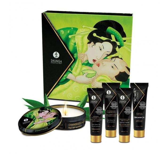 Подарунковий набір Shunga GEISHAS SECRETS ORGANICA Exotic Green Tea: для шикарної ночі вдвох