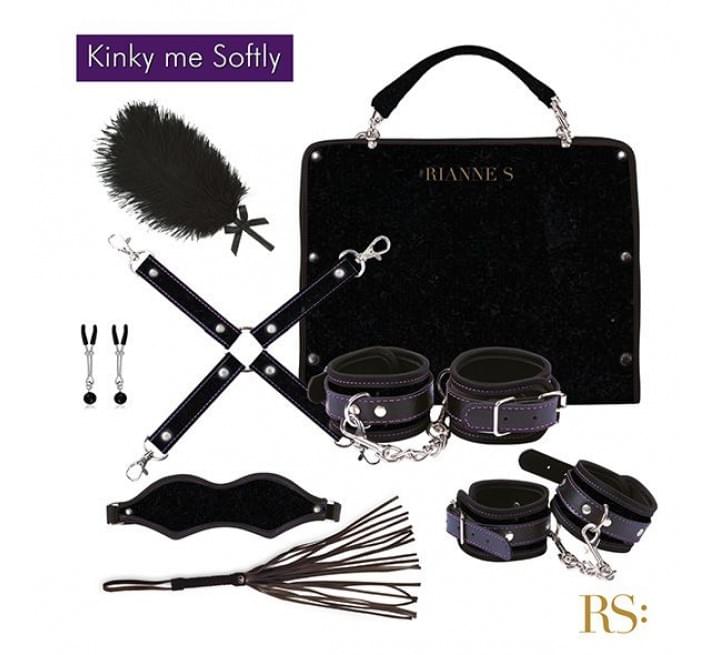 Подарочный набор для BDSM RIANNE S - Kinky Me Softly Черный: 8 предметов для удовольствия