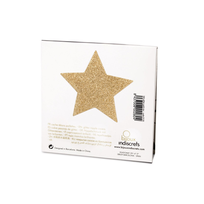 Пестіс стікіні Bijoux Indiscrets Flash Star Золоті