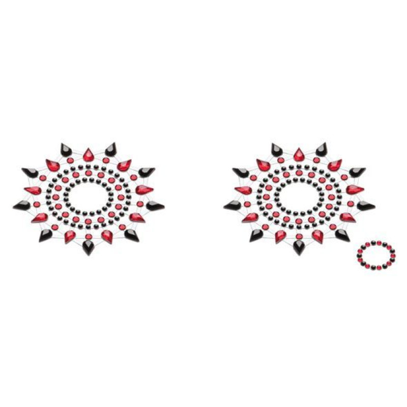 Пестіс із кристалів Petits Joujoux Gloria set of 2 Чорний/Червоний