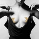 Пэстис стикини Bijoux Indiscrets Flash Cross Золотые