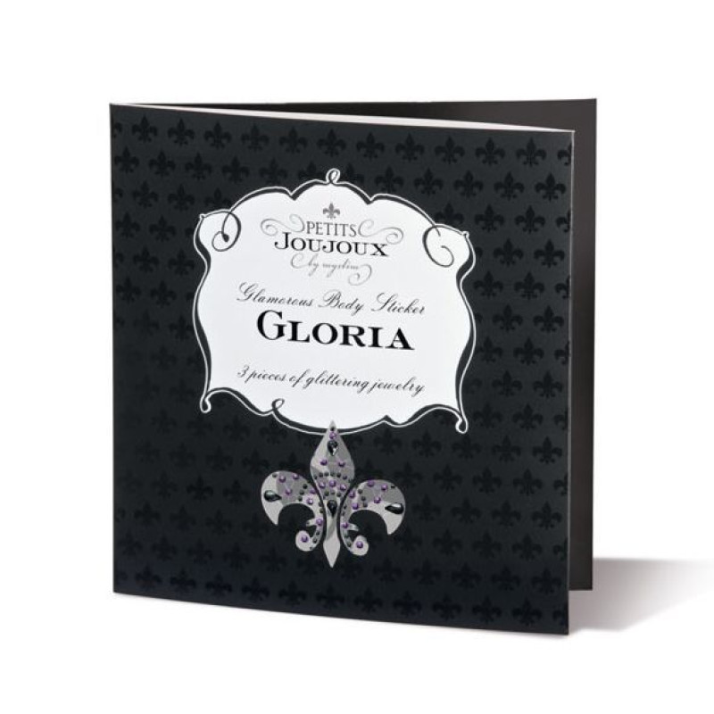 Пестіс із кристалів Petits Joujoux Gloria set of 3 Сріблясті
