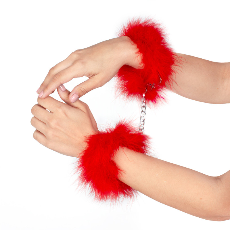 Наручники Secret Play Feather Handcuffs Red
