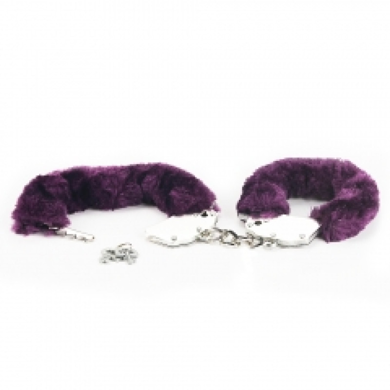 Наручники LoveToy Fetish Pleasure Fluffy Hand Cuffs Purple