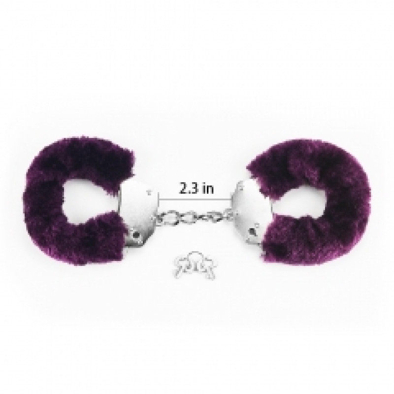 Наручники LoveToy Fetish Pleasure Fluffy Hand Cuffs Purple