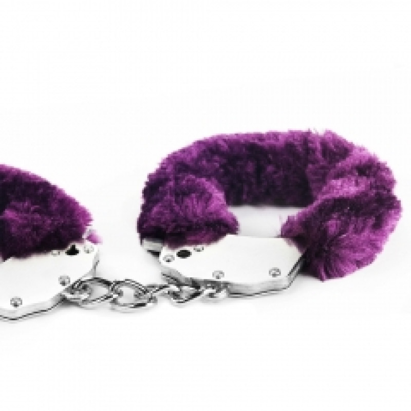 Наручники LoveToy Fetish Pleasure Fluffy Hand Cuffs Purple