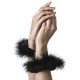 Наручники металеві з оздобленням Adrien Lastic Handcuffs Чорні