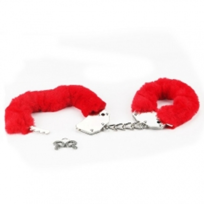 Наручники LoveToy Fetish Pleasure Fluffy Hand Cuffs Red