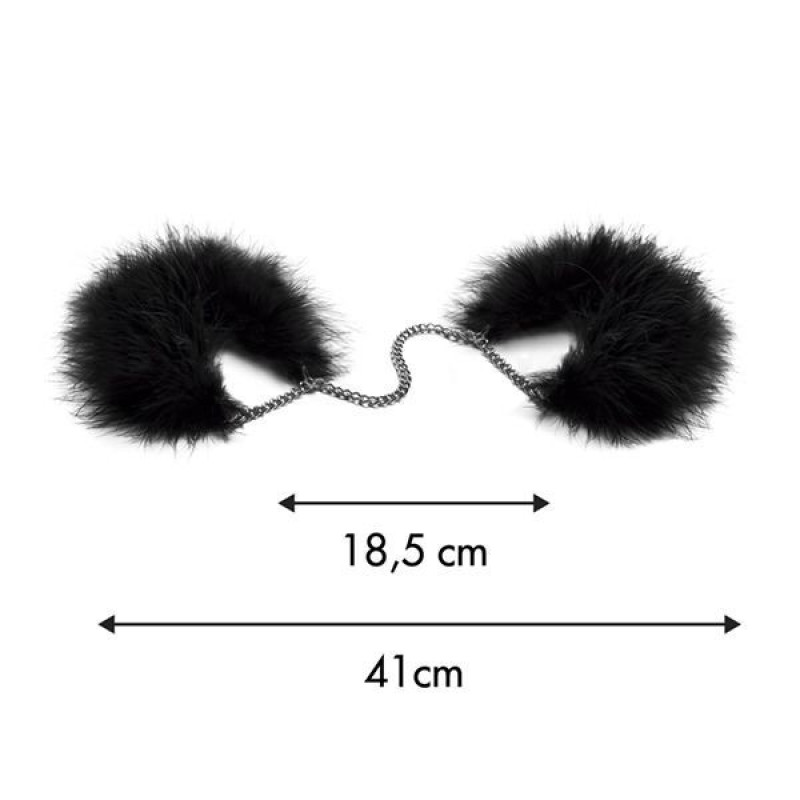 Пушистые наручники Bijoux Indiscrets Za za zu - feahter handcuffs