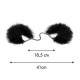 Пушистые наручники Bijoux Indiscrets Za za zu - feahter handcuffs