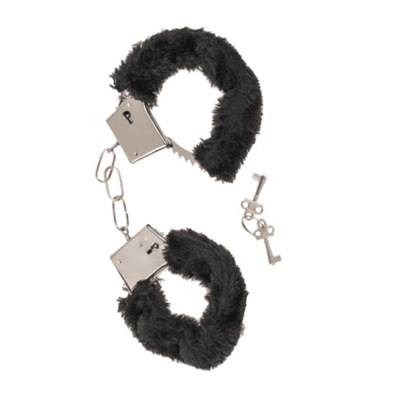 Наручники OOTB Plush Handcuffs With Keys Black