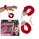 Наручники OOTB Plush Handcuffs With Keys Red
