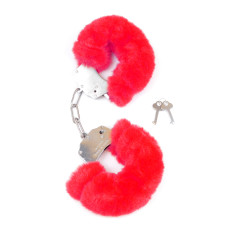 Наручники Fetish B - Series Series Furry Cuffs Red