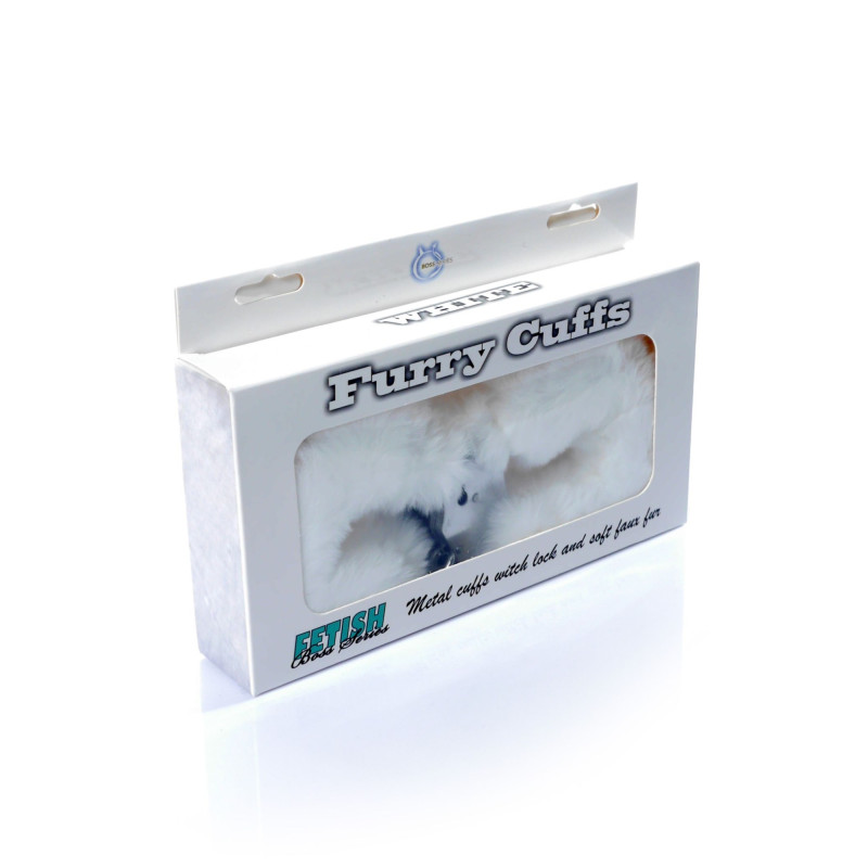 Наручники Fetish B - Series Series Furry Cuffs White