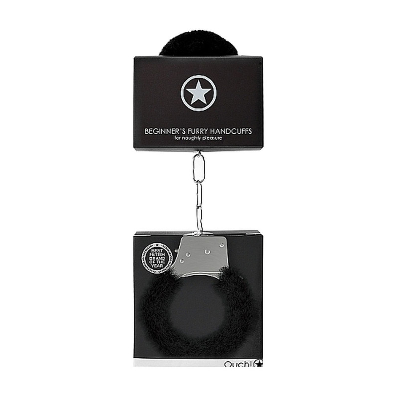 Наручники Ouch! Beginner's Handcuffs Furry Black
