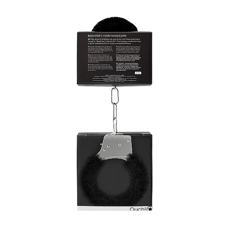Наручники Ouch! Beginner's Handcuffs Furry Black