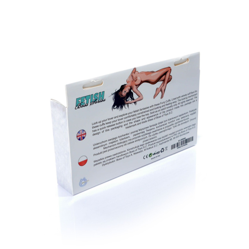 Наручники Fetish B - Series Series Furry Cuffs White