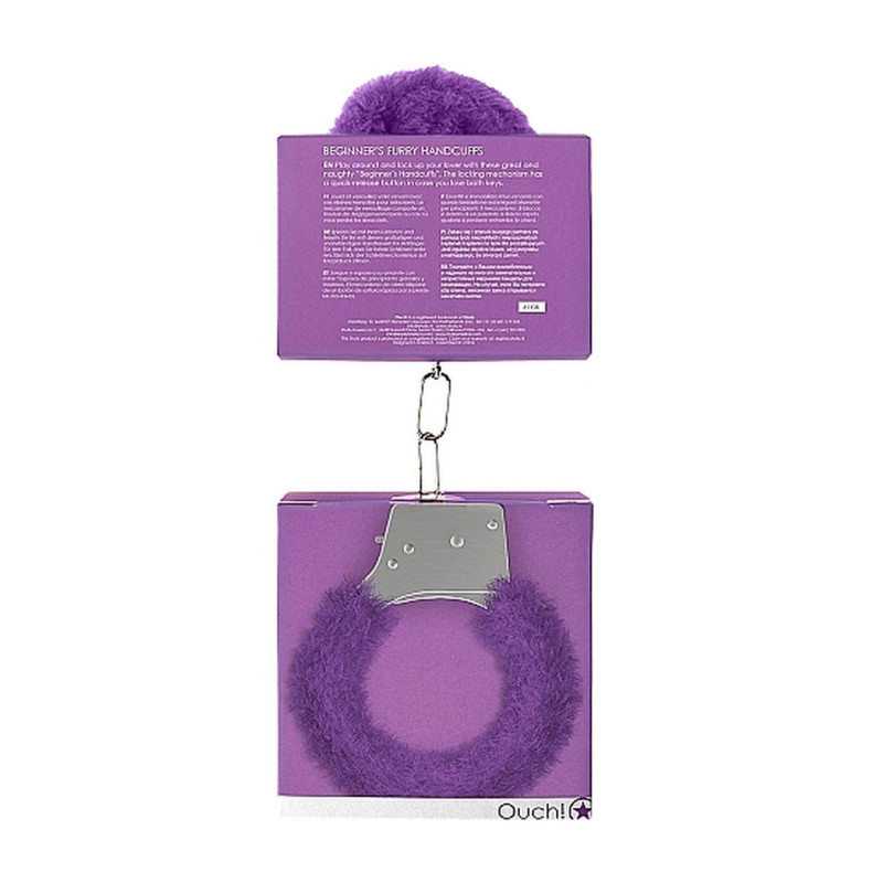 Наручники Ouch! Beginner's Handcuffs Furry Purple