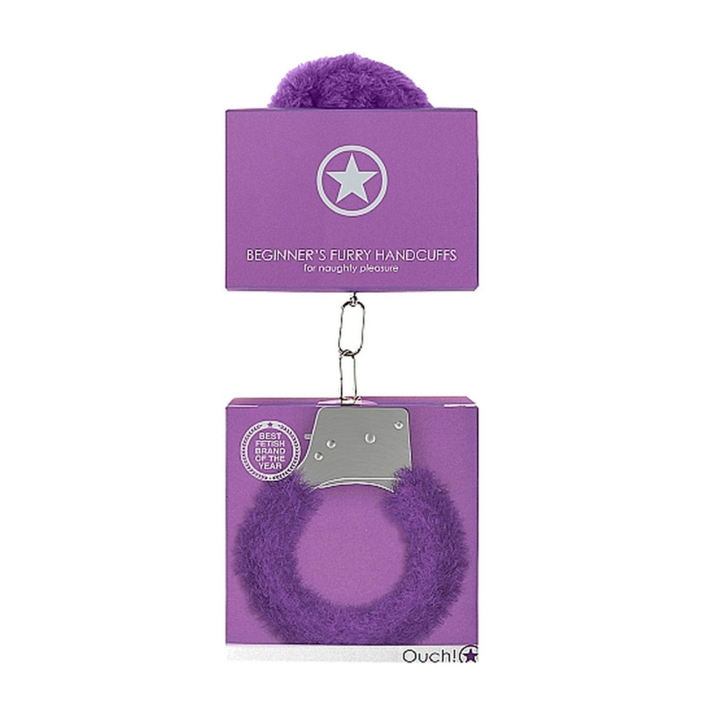 Наручники Ouch! Beginner's Handcuffs Furry Purple