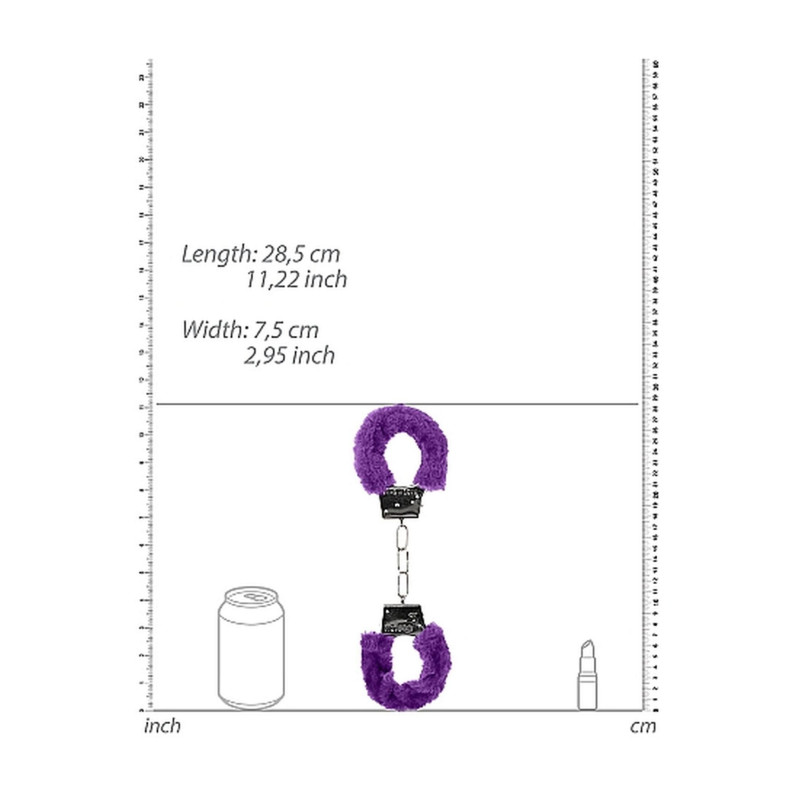 Наручники Ouch! Beginner's Handcuffs Furry Purple