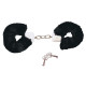 Наручники із чорним хутром Bad Kitty Handcuffs, метал
