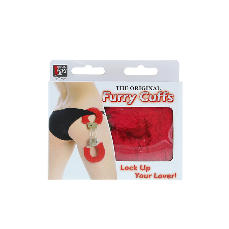 Наручники Dreamtoys Metal Handcuff with Plush Красные