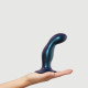 Дилдо Strap-On-Me DILDO PLUG SNAKY METALLIC BLUE, размер M