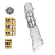 Удлинительная насадка на член Pretty Love Extension Penis Sleeve 28 см Clear