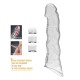 Удлинительная насадка на член Pretty Love Extension Penis Sleeve 28 см Clear