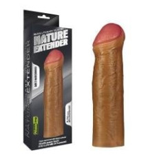 Насадка на член LoveToy Revolutionary Silicone Nature Extender Add 2 Brown 142
