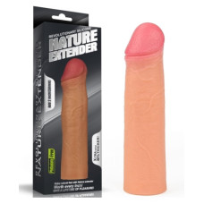 Насадка на член LoveToy Revolutionary Silicone Nature Extender Add 2 Flesh 141