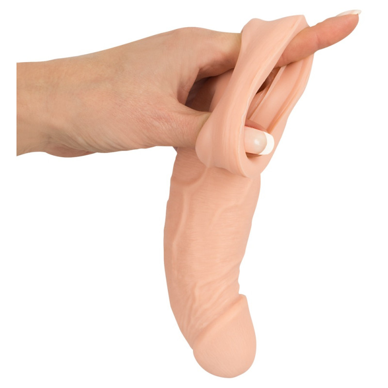 Удлинительная насадка Nature Skin Penis Sleeve With Extension