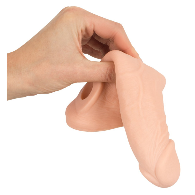 Удлинительная насадка Nature Skin Penis Sleeve With Extension