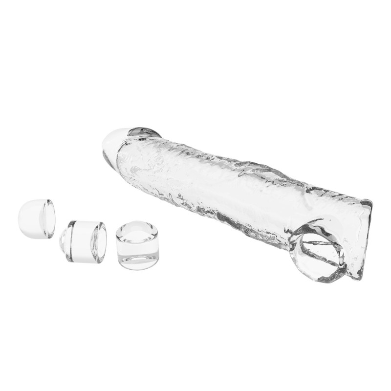 Удлинительная насадка на член Pretty Love Extension Penis Sleeve 26 см Clear