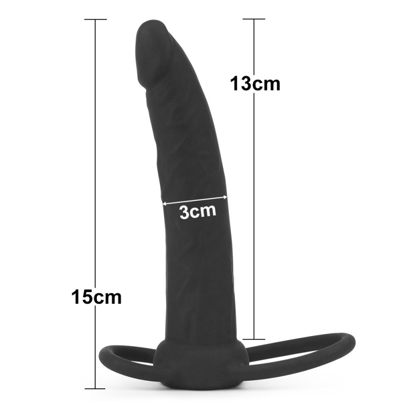 Насадка для подвійного проникнення LoveToy Anal Indulgence Collection Silicone Fantasy Double Prober