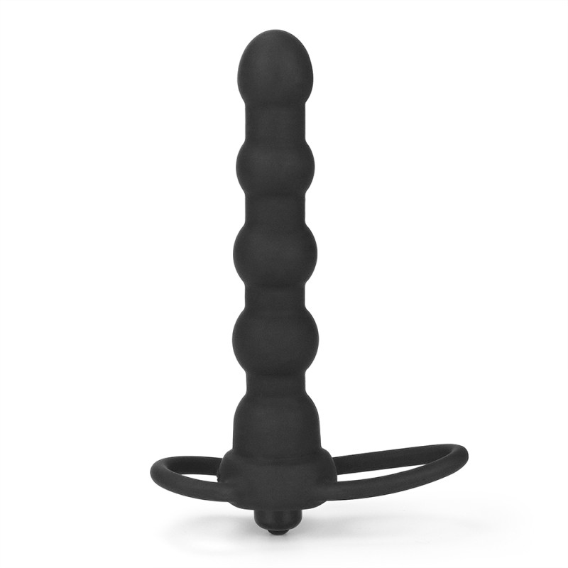 Насадка для подвійного проникнення LoveToy Anal Indulgence Collection Vibrating Rock Balled Double Prober