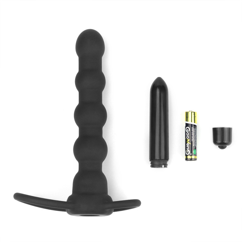 Насадка для подвійного проникнення LoveToy Anal Indulgence Collection Vibrating Rock Balled Double Prober