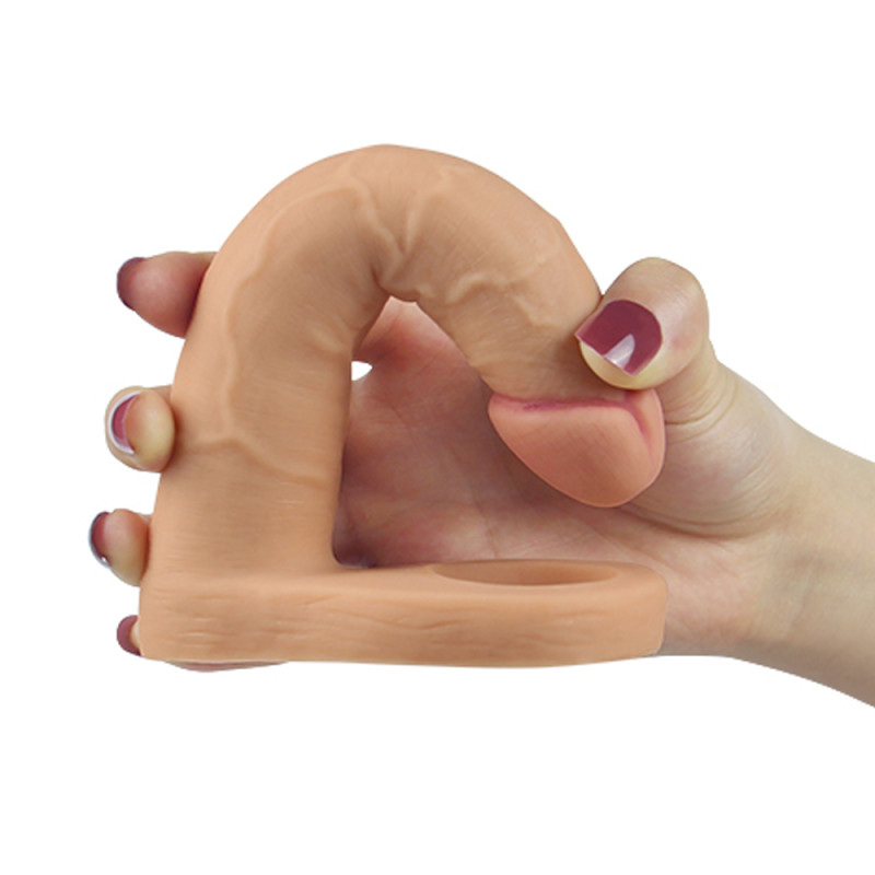 Насадка для двойного проникновения LoveToy The Ultra Soft Double 2 Телесная