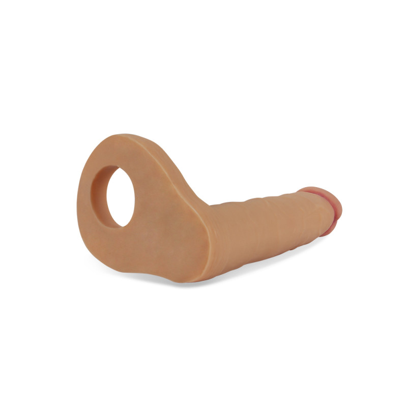 Насадка для двойного проникновения LoveToy The Ultra Soft Double 2 Телесная