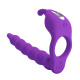 Кільце-насадка для подвійного проникнення Pretty Love Blackney Vibrating Enhacer Purple
