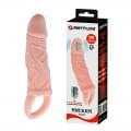 Насадка на пенис LyBaile Men Extension Vibrating Penis Sleeve Телесная