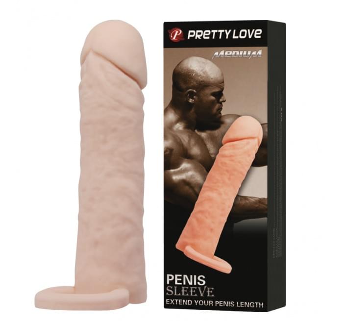 Насадка на член Pretty Love Penis Sleeve Medium Тілесна