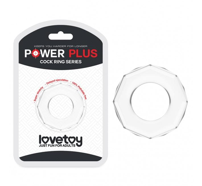 Ерекційне кільце LoveToy Power Plus Cockring 4 Прозоре