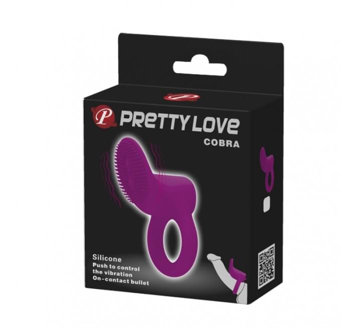 Эрекционное кольцо Pretty Love Cobra Фиолетовое