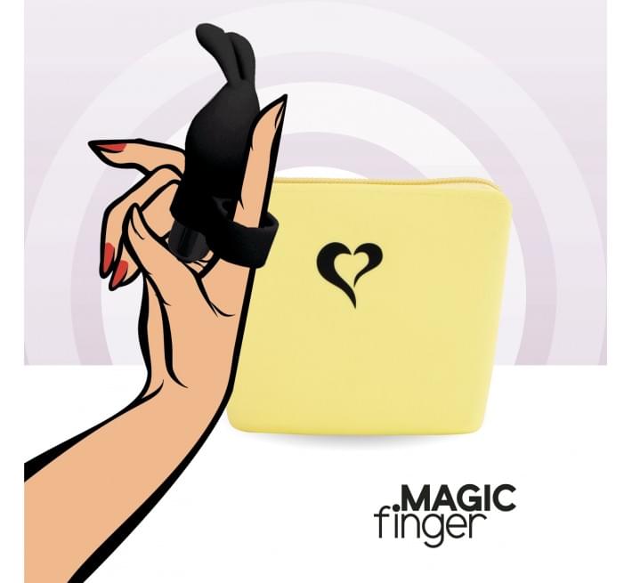 Вібратор на палець FeelzToys Magic Finger Vibrator Чорний