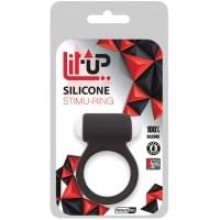 Эрекционное кольцо Dreamtoys LIT-UP SILICONE STIMU RING 3 Черное