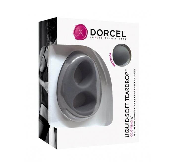 Эрекционное кольцо Marc Dorcel Liquid-Soft Teardrop Черное